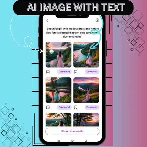 picsart apk AI IMAGE WITH TEXT